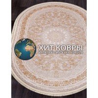 Иранский ковер Shahname 1200 142 Бежевый овал